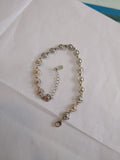 Oxidized Silver Link Bracelet
